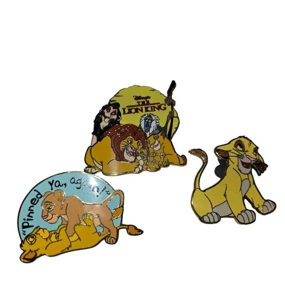 The Lion King Disney Pin Lot 2002 Simba 2008 Family And‎ Nala Pinned Ya Again